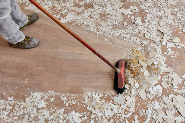 Professional post construction cleaning service preparing space for final inspection